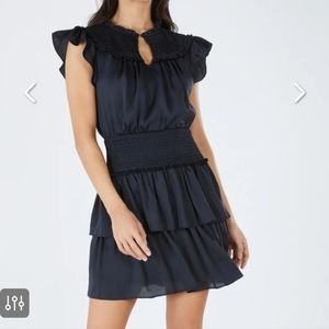 BCBG MAXAZRIA Hadleigh Ruffle Mini Dress Size S